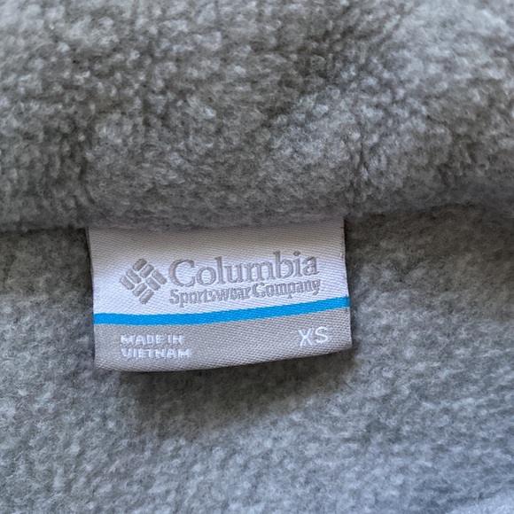 Grey Fuzzy Columbia Jacket Womens XS - Picture 4 of 6